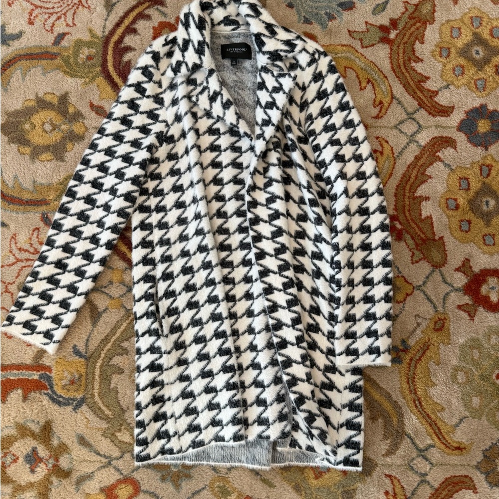Liverpool Black and White Houndstooth Casual jacket